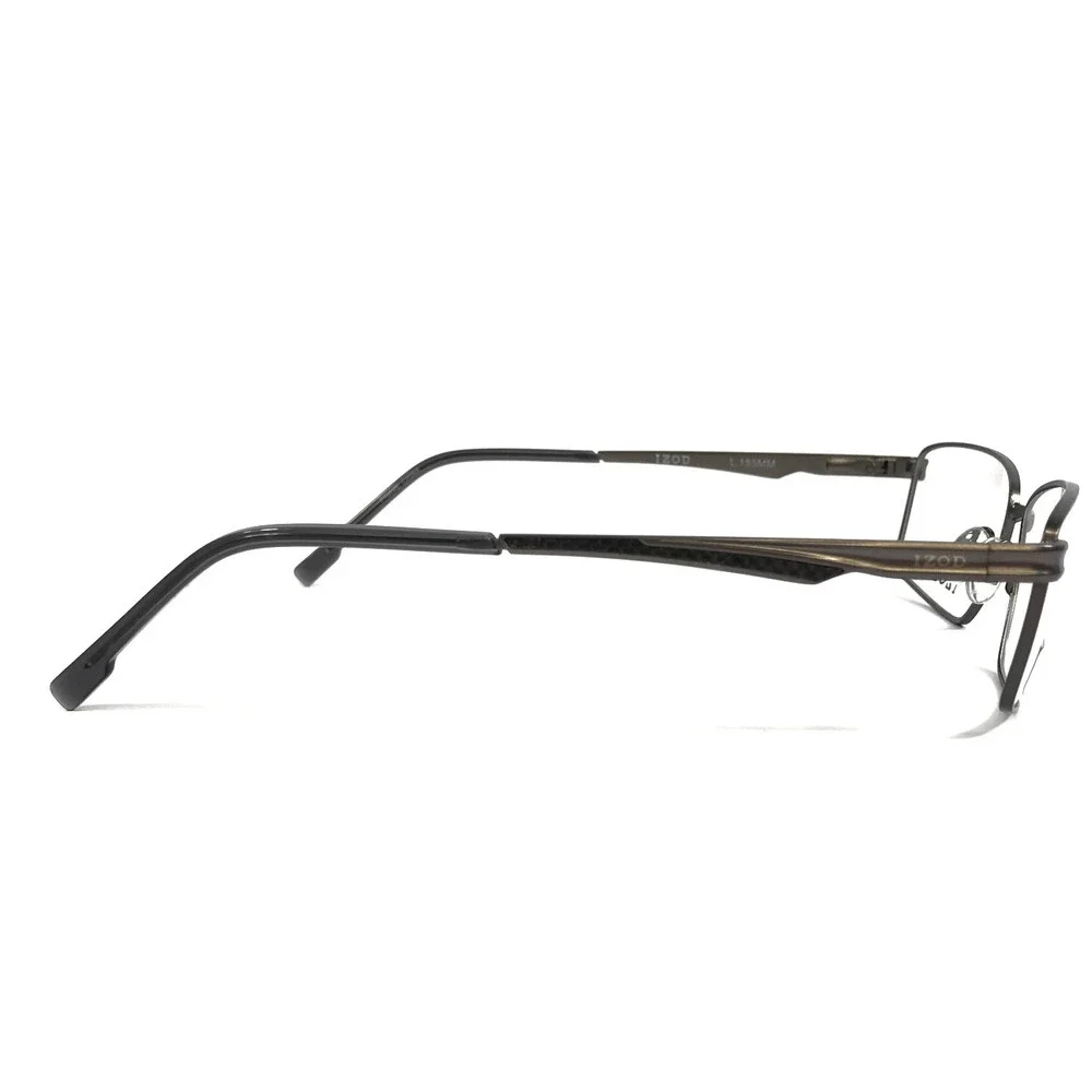 IZOD Eyeglasses Frames IZ 2121 GUNMETAL Gray Rectangle Wire Rim 60-15-155